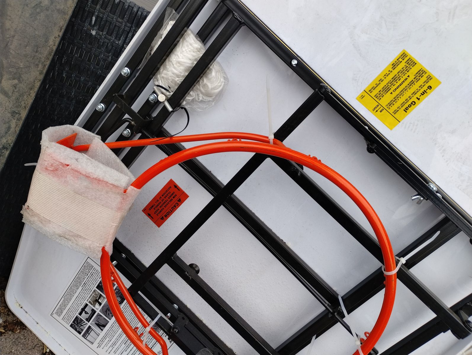 bison 6in1 tr86 youth basket ball hoop