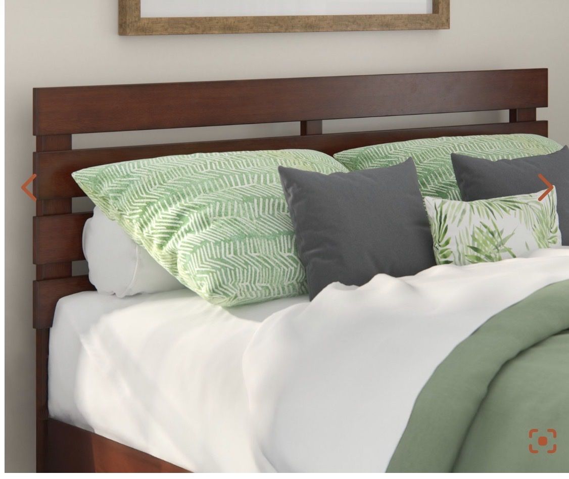 AFI Oxford Queen  Bed includes headboard , open end frame and Twin XL Trundle Bed - Walnut Finish NIB
