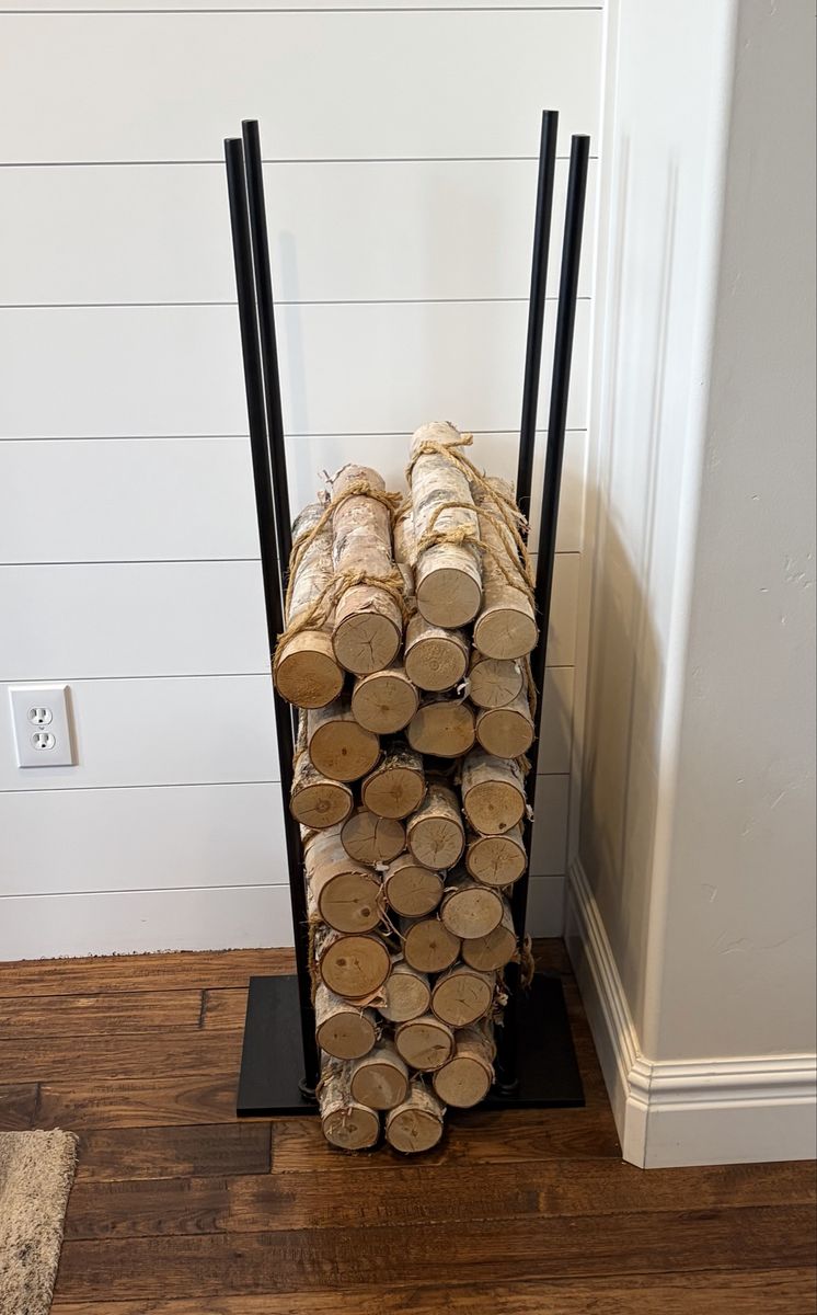 Pottery Barn Steel Firewood Holder