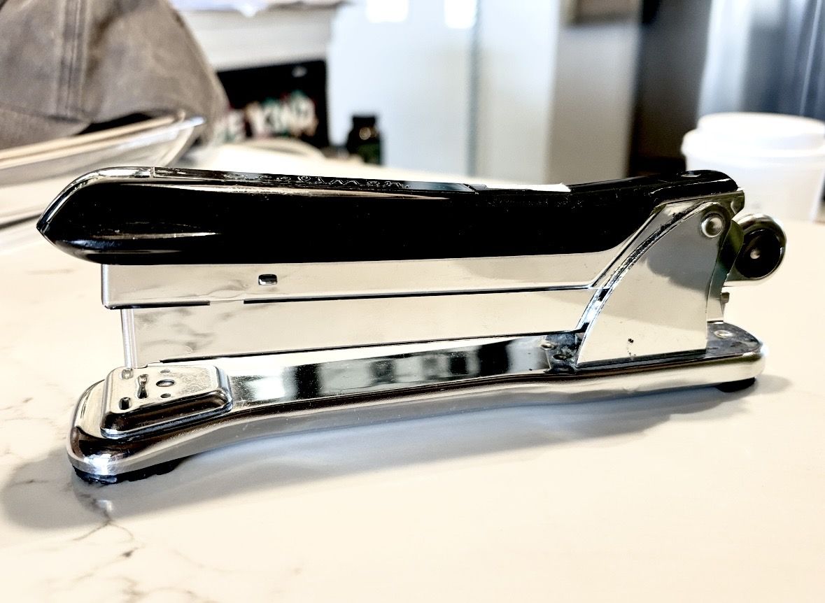 Vintage 1950’s Ace Aceliner 502  Mid Century Modern executive stapler, MCM