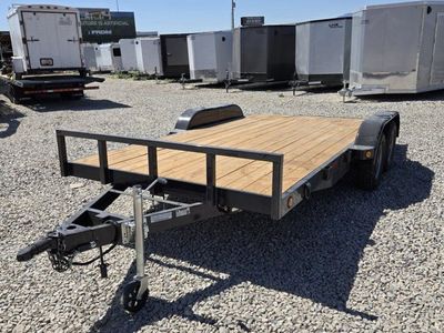 7x16 Echo Car Hauler Flatbed Car Hauler Trailer - 7K GVWR