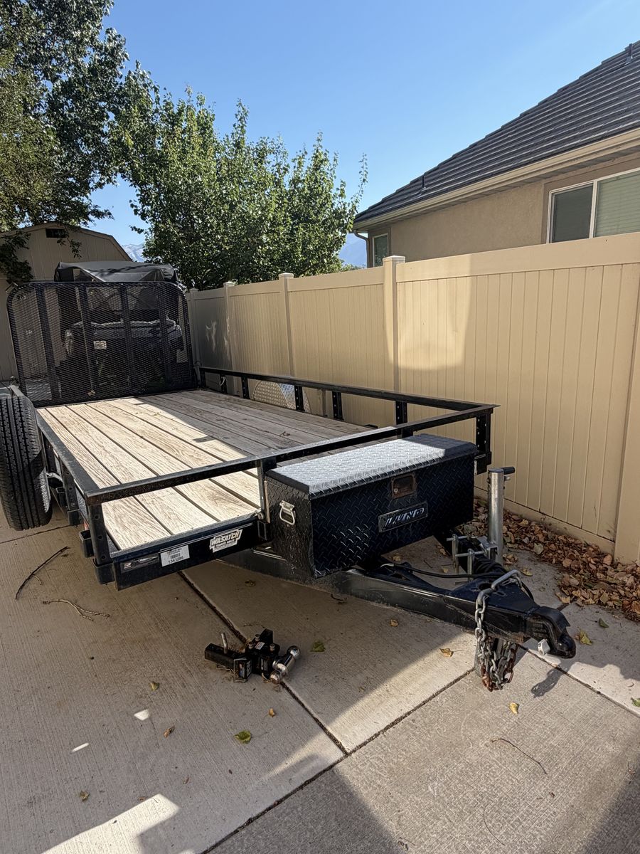 REDUCED!! 2021 PJ Trailers 7x14 83 Single Axle Channel (U8) Utility Trailer"