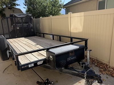 REDUCED!! 2021 PJ Trailers 7x14 83 Single Axle Channel (U8) Utility Trailer"
