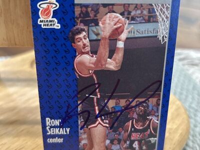 Rony Seikaly Autograph Miami Heat Basketball Auto