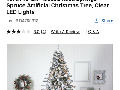 10ft Pre lit Christmas tree