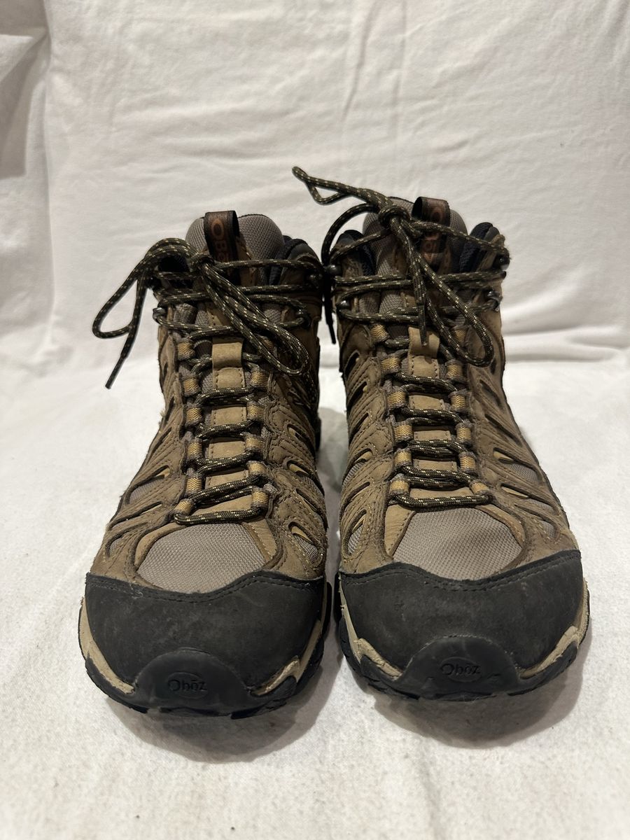 Oboz men’s size 10 beige/gray Wtrprf hiking boots