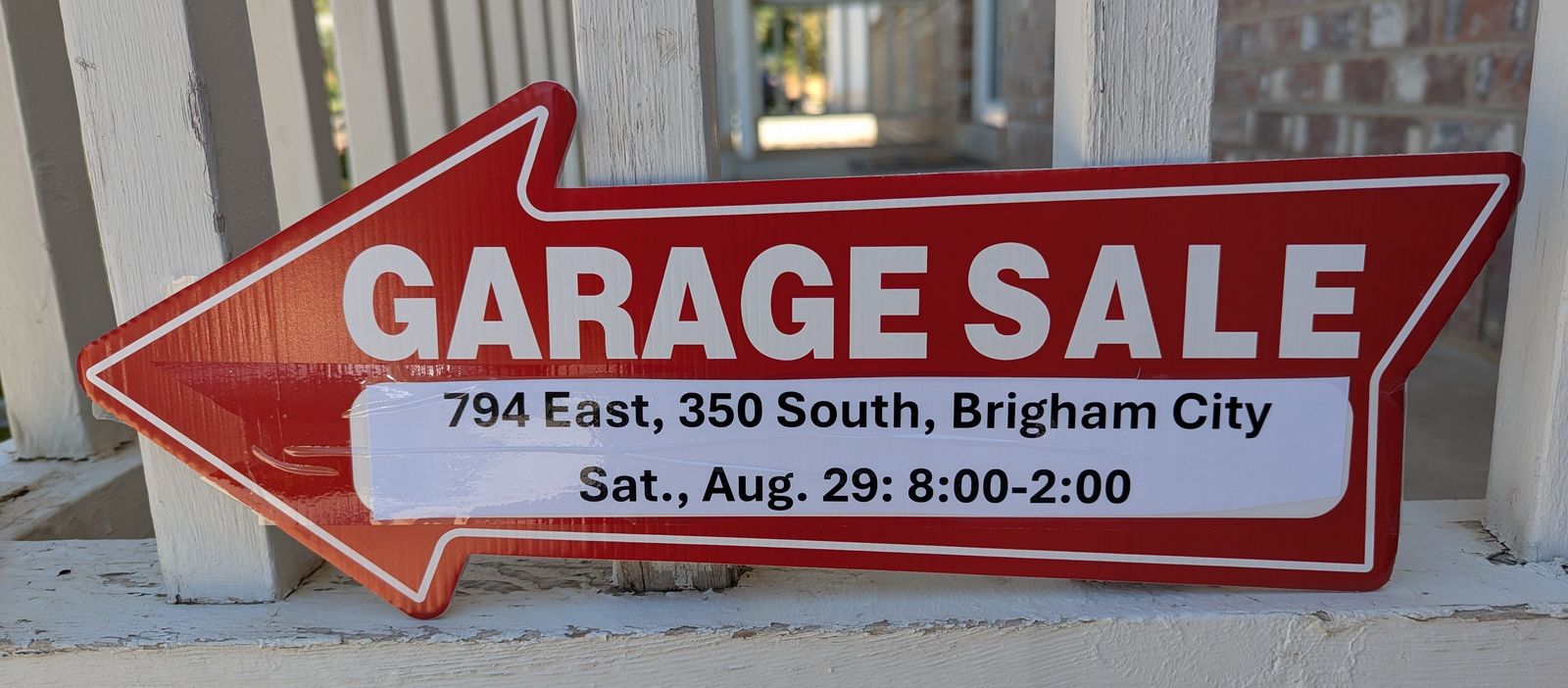 MOVING/GARAGE/YARD SALE Saturday, August 29 8 AM-2 PM