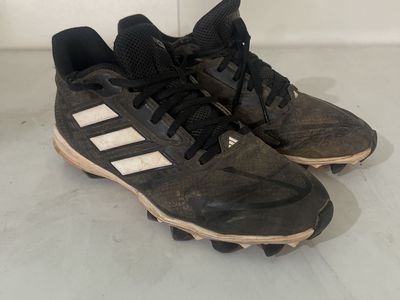 adidas Adizero Baseball Cleats Black & White Men's Size 7
