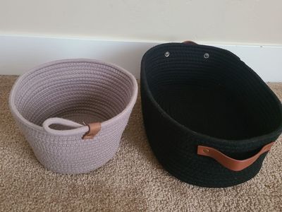 2 rope baskets