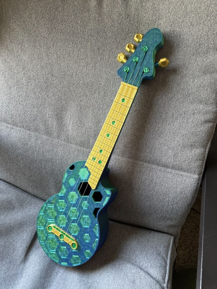 3D-Printed Ukulele! One of a kind!