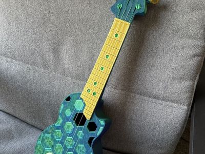 3D-Printed Ukulele! One of a kind!