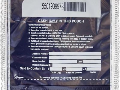 Controltek SafeLOK Deposit Bags