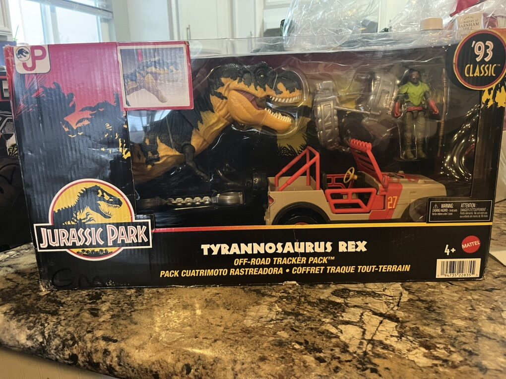 NEW Mattel Jurassic Park ’93 Classic Set, T. rex