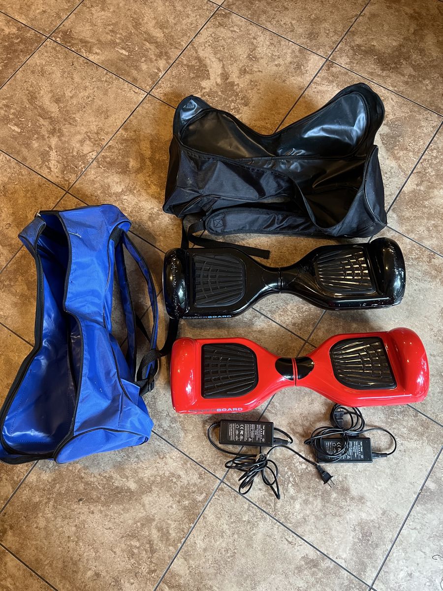 $70 OBO for 2 Powerboard Hoverboards - FOR PARTS ONLY - Recalled - Motors, Wheels, Electronics *description*