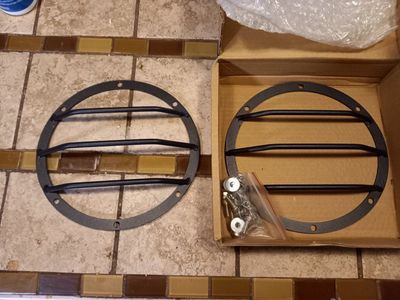 Toyota FJ Cruiser - Headlamp Covers. Black Steel Headlight Black Steel Headlight Guards