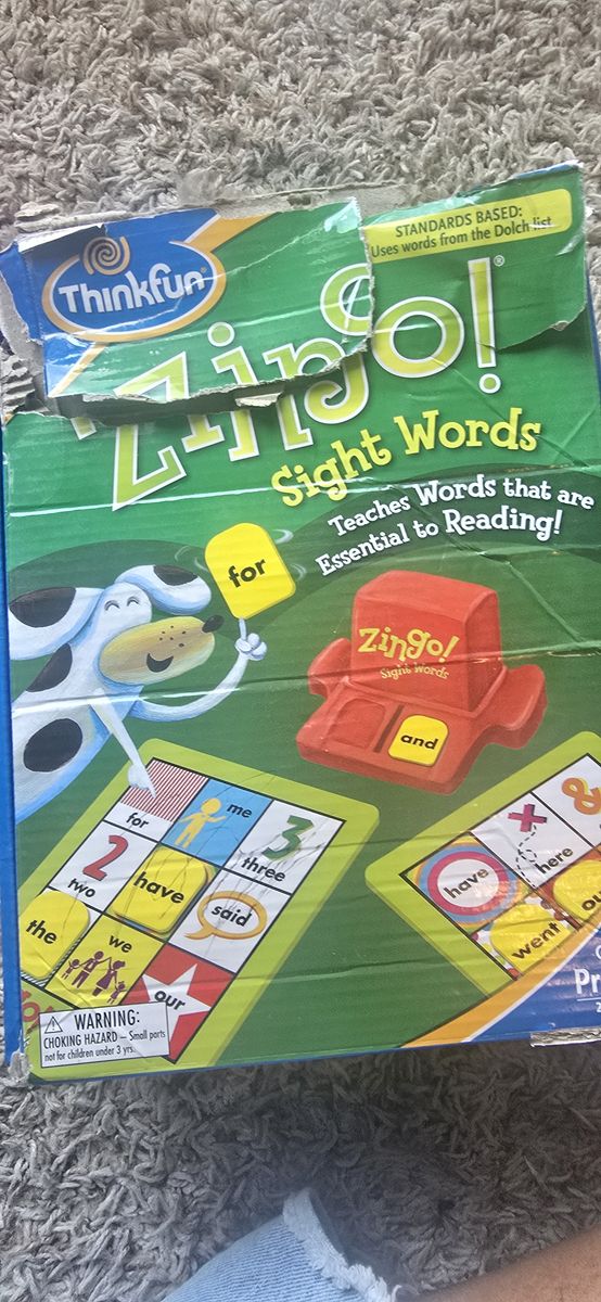 ThinkFun Zingo! Sight Words Educational Game for Young Readers