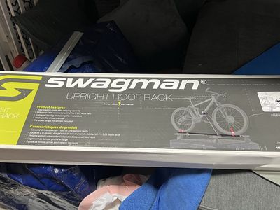 Swagman Upright Roof Rack Bike Carrier - Single Bike Capacity, Universal Fit, New in Box
