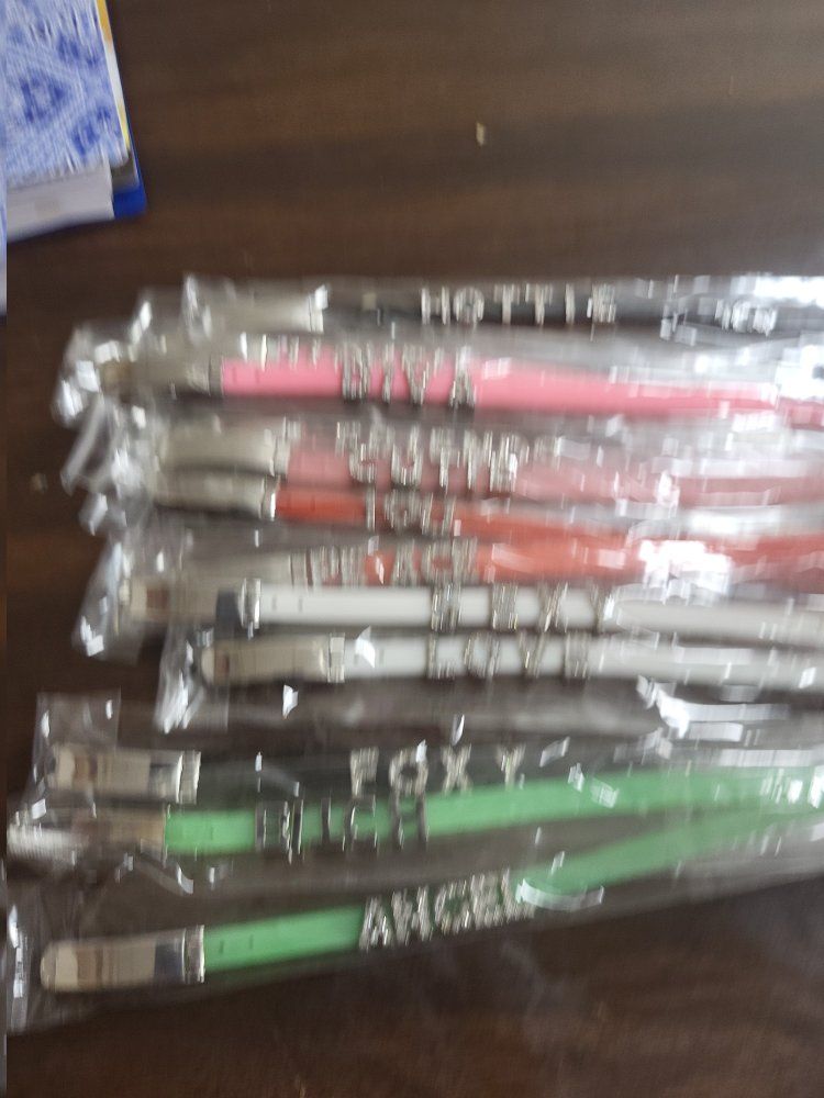 Silicone Rhinestone Word Bracelets - "Hottie," "Diva," "Love," "Peace," "Friends," and More - New in Package