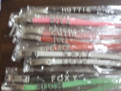 Silicone Rhinestone Word Bracelets - "Hottie," "Diva," "Love," "Peace," "Friends," and More - New in Package