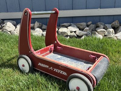 Radio Flyer Push Wagon Kids Wagon