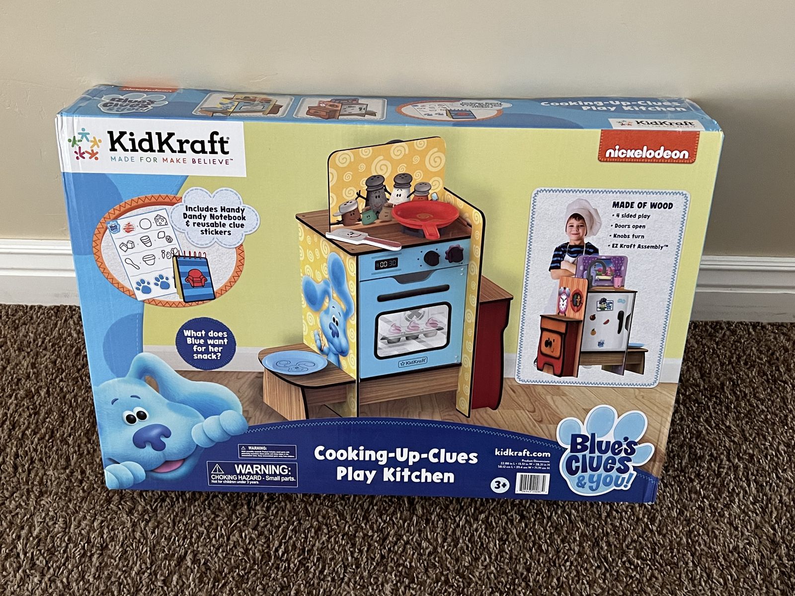 NEW: KidKraft Blue's Clues Cooking-Up-Clues Play Kitchen