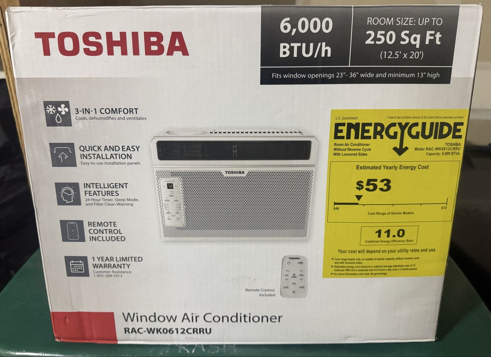 Toshiba window AC unit