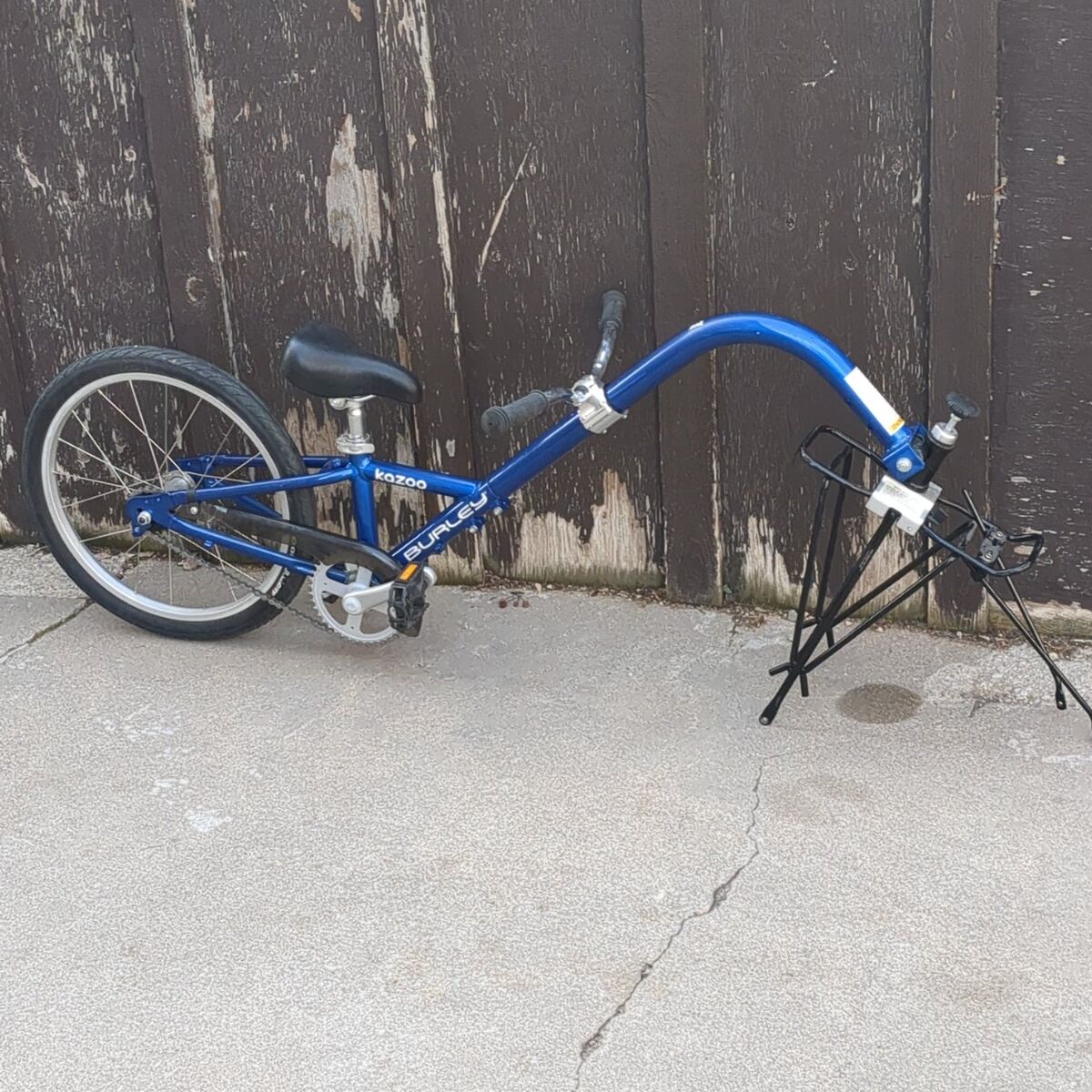 Blue Burley kazoo trailercycle