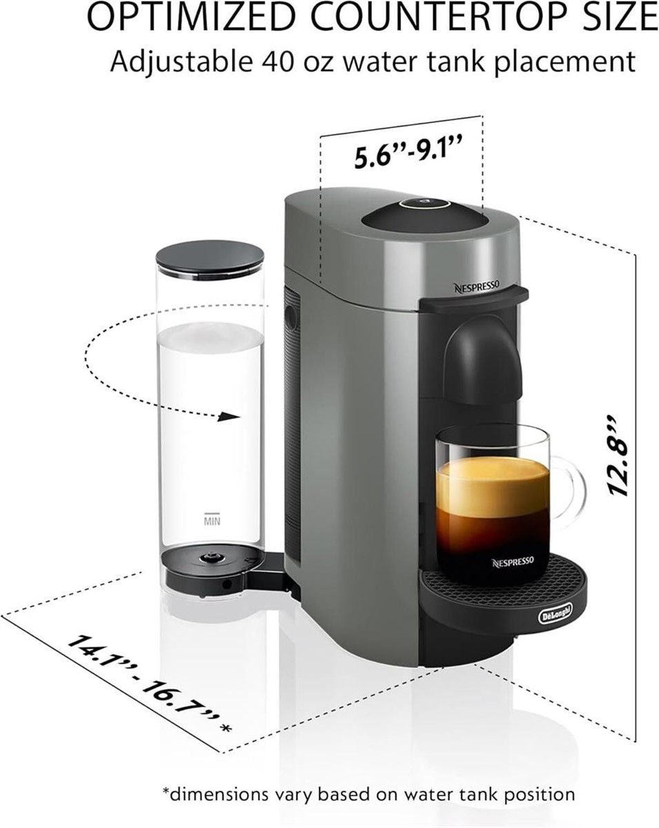 De'Longhi Nespresso Vertuo Plus, Grey