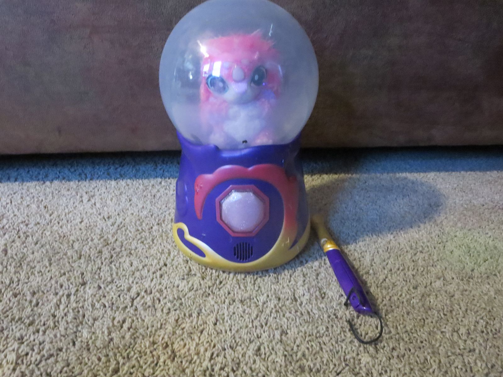 Magic Mixies Crystal Ball Interactive Pink Plush Toy Set with Wand