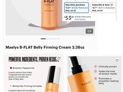 Maelys B-FLAT belly firming cream