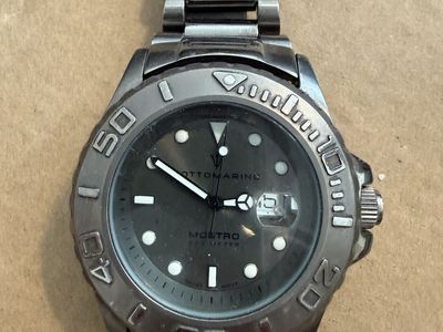 Sottomarino Montro 200 Meter Diver Watch - Swiss Mvmt, Stainless Steel, Octopus Engraving