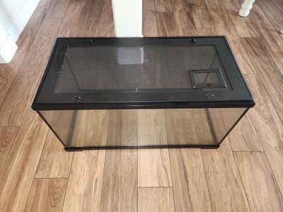 50 gallon Glass Reptile Tank Terrarium with Metal Screen Top