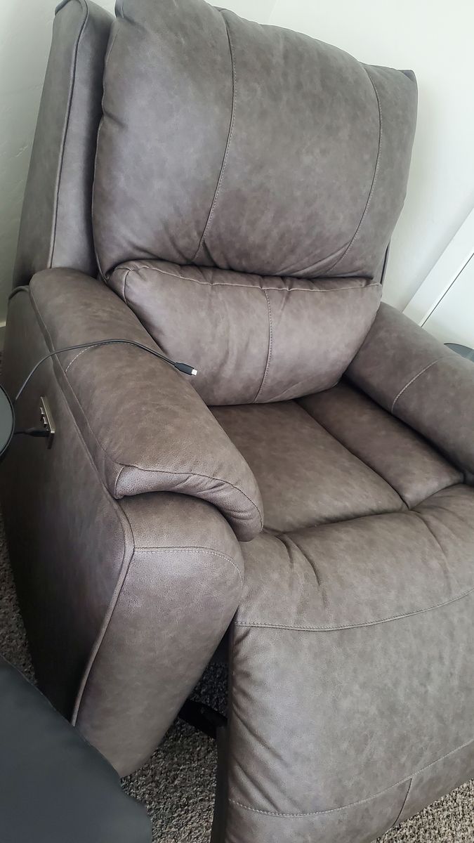 True Grit Greystone Power Rocker Recliner