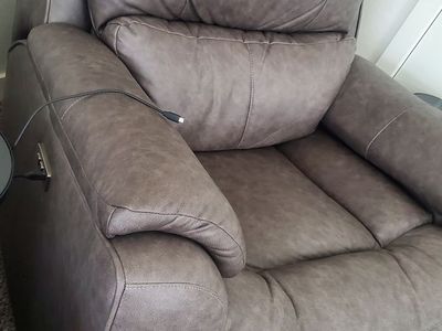 True Grit Greystone Power Rocker Recliner