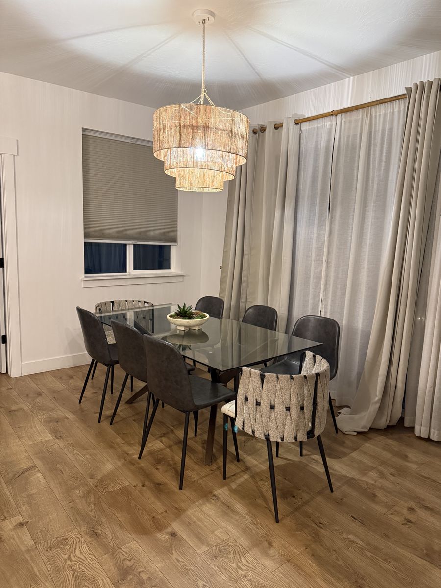 dining table and chairs