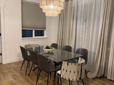 dining table and chairs