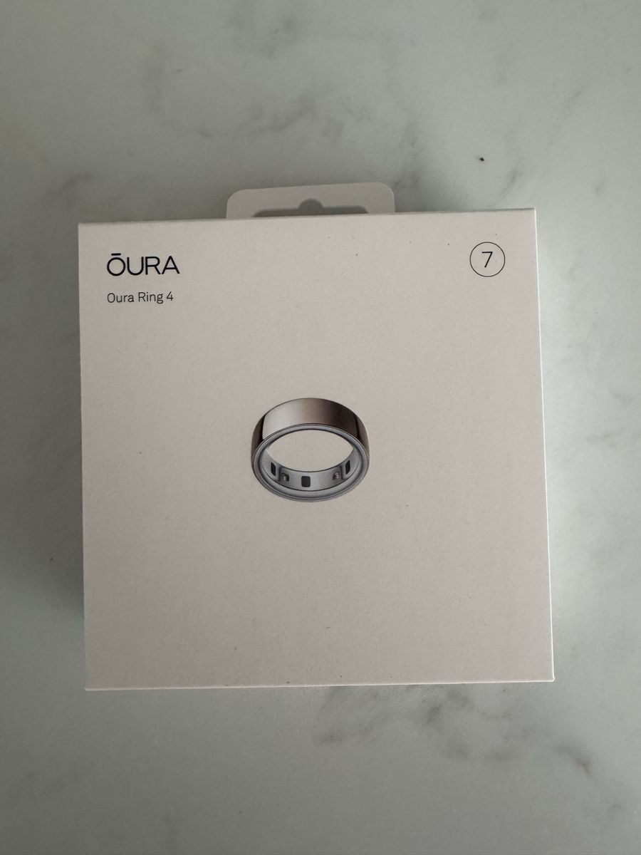 Rose gold oura ring, size 7