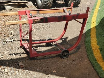 Global Industrial Red Heavy-Duty Drum Caddy / Truck