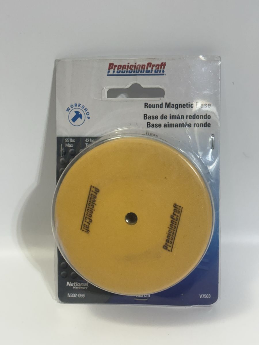 PrecisionCraft Round Magnetic Base 95lb Capacity for Workshop Use N302-059