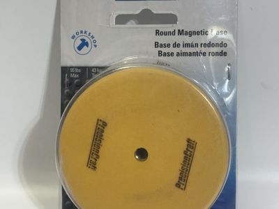 PrecisionCraft Round Magnetic Base 95lb Capacity for Workshop Use N302-059