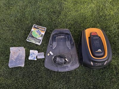 McCulloch Automatic Robotic Lawn Mower (Up to 10,000 Sq Ft) + Dock & Manuals
