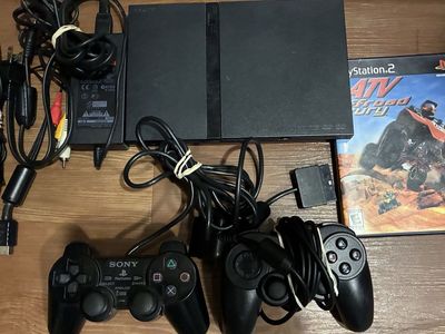 PLAYSTATION PS2 Slim Bundle 2 Controllers TESTED