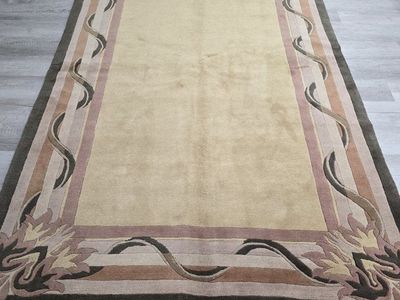 ~6x9 New Handknotted Wool Rug, Contemporary Style