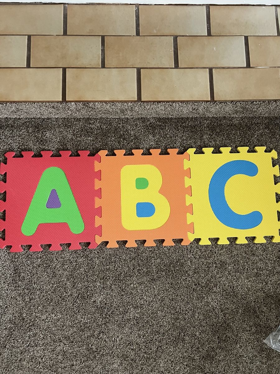 Alphabet Foam Floor Puzzle Mat Tiles Colorful Interlocking Play Mat Set