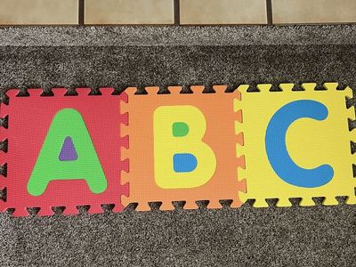 Alphabet Foam Floor Puzzle Mat Tiles Colorful Interlocking Play Mat Set