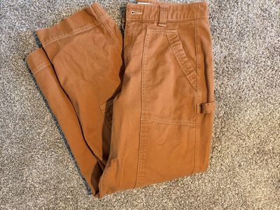 Old Navy Women's Brown High-Waisted Carpenter Cropped Pants Size 6