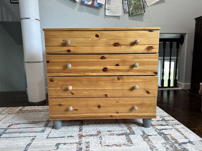 Small solid wood dresser