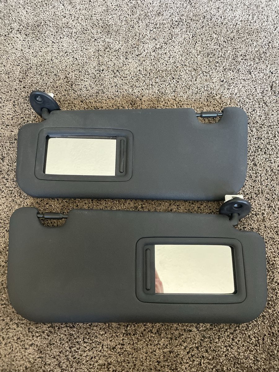 2024 Toyota Corolla OEM Black Sun Visor Pair with Mirrors, Left & Right for GM Vehicles,