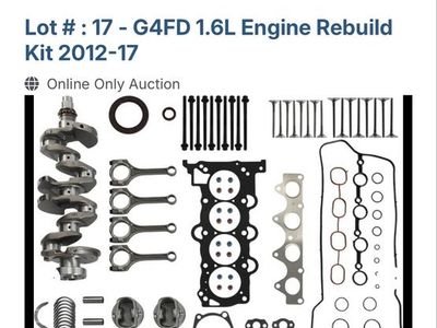 G4FD 1.6 Liter engine rebuild kit complete