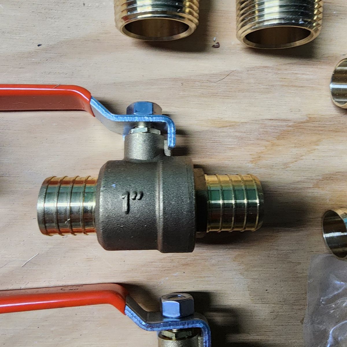 1 inch PEX B brass fittings